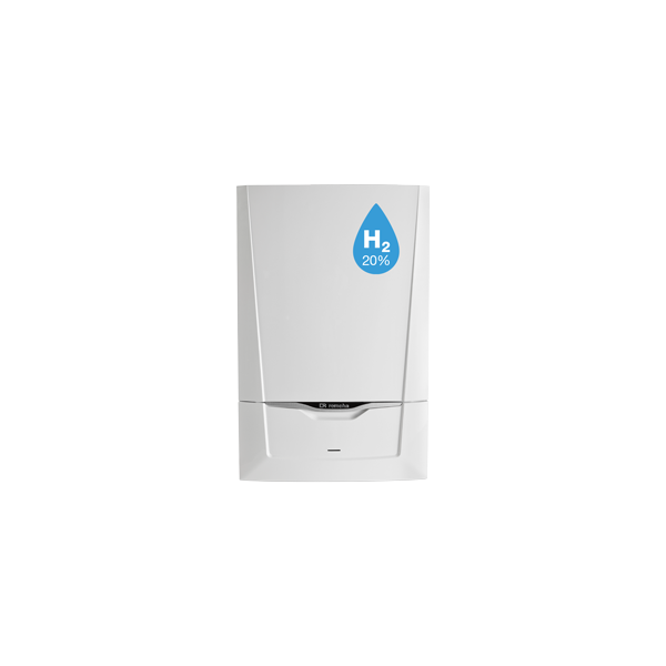 Gas-Brennwert-Wandheizkessel Calenta Ace 25 DS mit Beistellspeicher BL 150-2 und Abgassystem